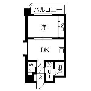神戸市東灘区本山北町３丁目の賃貸マンションの間取り