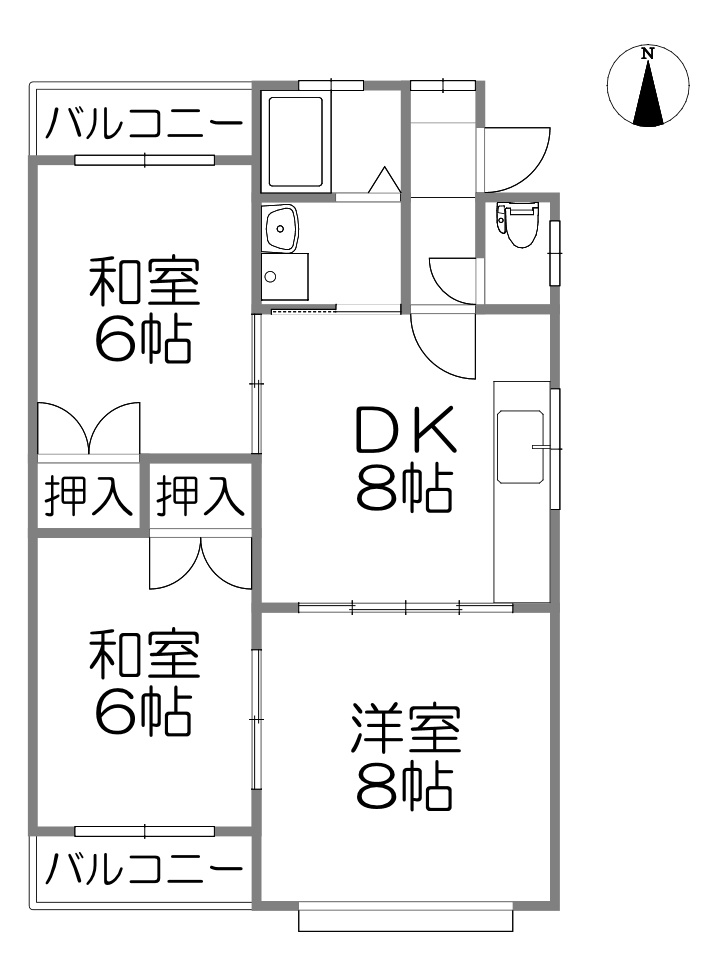 コーポ姫ケ浦の間取り