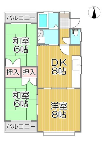 コーポ姫ケ浦の間取り