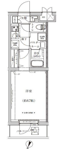 パティーナ大泉学園　３０８号室の間取り