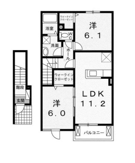 【間取り】 | シャルム　グラースＡ