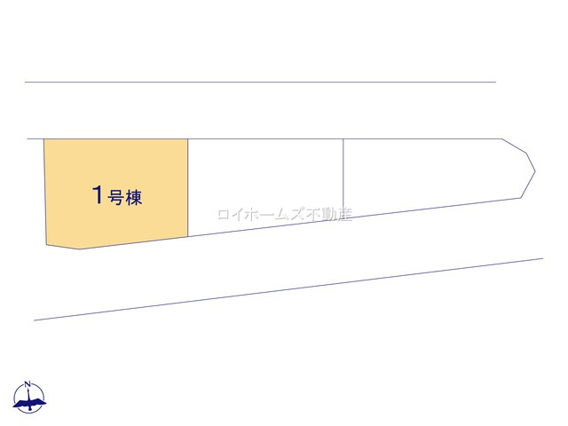 【区画図】 | 名古屋市港区多加良浦町３丁目34-1『仲介料無料』新築戸建て | 1号棟