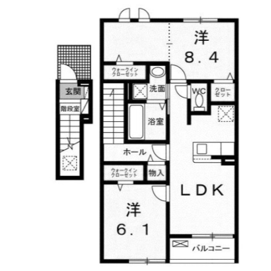 【間取り】 | プリムヴェール　ヒルズ　Ⅲ