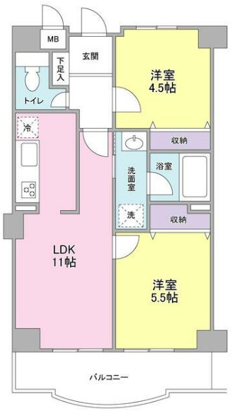 ドミール・エスポワールの間取り|間取りです。