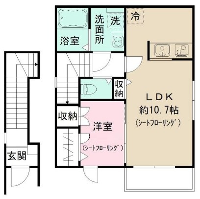L'avenirの間取り|間取りです。