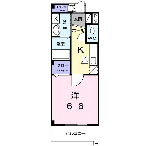 フラン　メゾンの間取り|間取りです。
