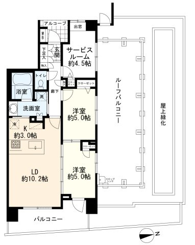 【間取り】 | ブランディア武蔵中原
