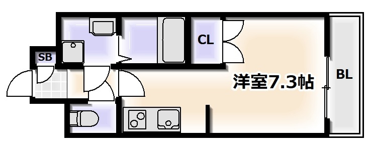 ラルーチェ苅田の間取り