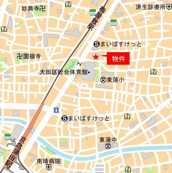 【地図】 | パークアクシス東蒲田