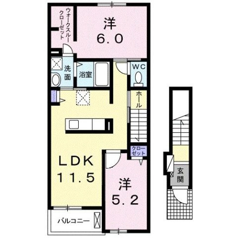 アローズ健軍の間取り