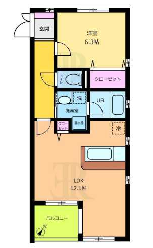 ヒルズコートの間取り