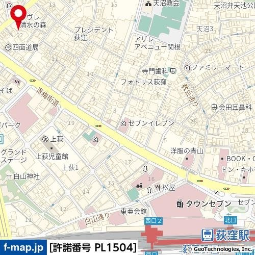 リヴレ・清水の森の地図