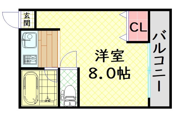 【間取り】 | タイホウハイツ敷津2番館