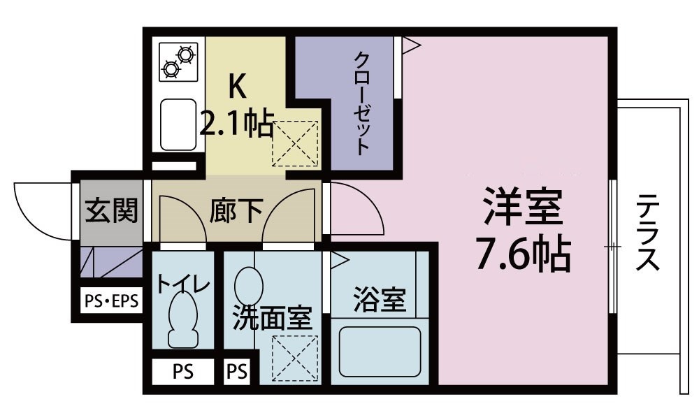 クレスト蒲田 の間取り|間取りです。