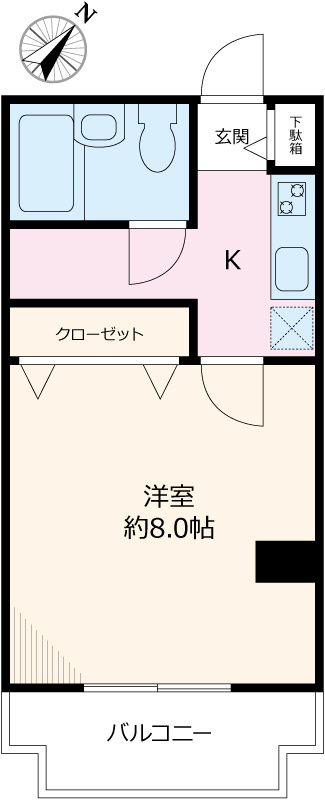 ラミアール佐々木の間取り