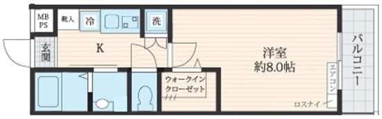 フォセット東日暮里の間取り|間取りです。