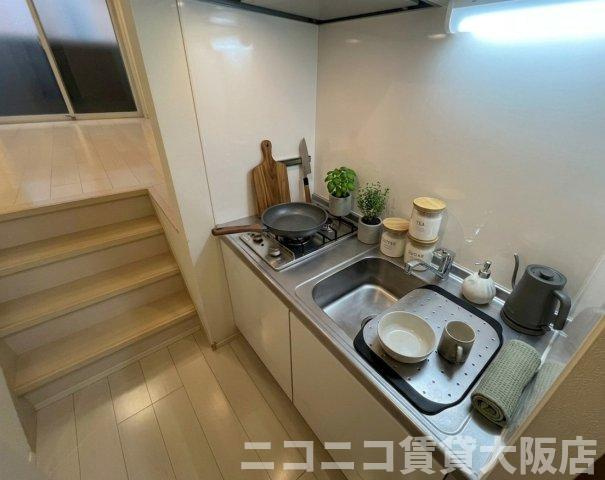 大阪市東成区深江南２丁目のアパートのキッチン|同タイプイメージ写真のため現況を優先いたします。