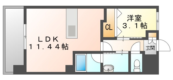 Ｓｑｕａｒｅ　ＧＡＲＤＥＮ　ＮＩＳＨＩＳＨＩＭＡＤＡの間取り