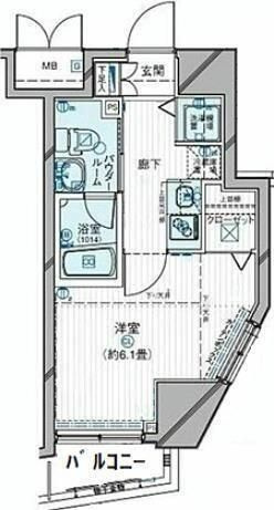 メインステージ目黒Ⅱの間取り