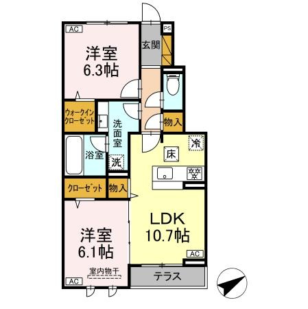 サリジエ若宮の間取り