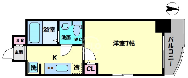 セレニテ桜川駅前プリエの間取り|セレニテ桜川駅前プリエ　　間取り
