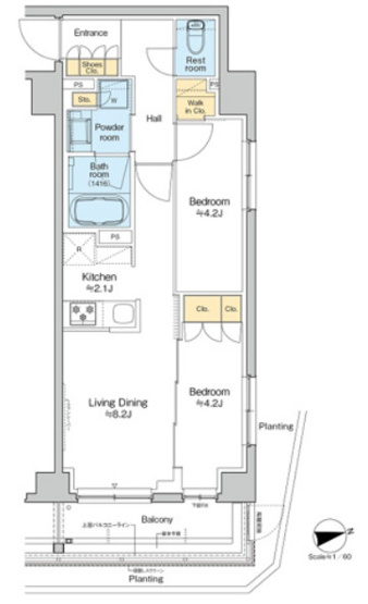 【間取り】 | RESIDENCE KOENJI