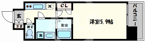 レオンコンフォート難波ブランの間取り|レオンコンフォート難波ブラン　間取り