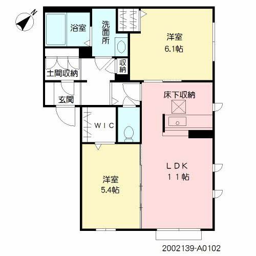 メゾンケイ　Ａ棟の間取り