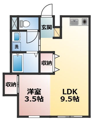 パインルーツ国府台の間取り