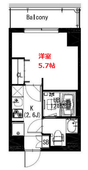 【間取り】 | エスティメゾン戸越 | お部屋の間取りです。