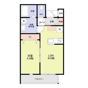 ＣＡＳＡ　ＣＡＬＭＡ野田の間取り