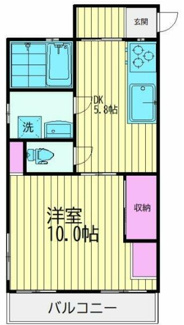 【間取り】 | コーポつくし | 間取りです。