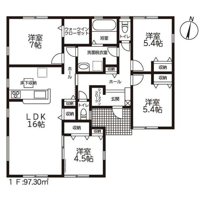 新築戸建て・仲介手数料無料）津島市百町みどり台・１号棟