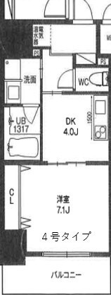 クローバー・ビュー上本町の間取り