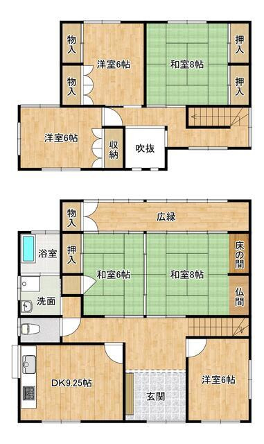 中古戸建て）津島市金柳町の間取り