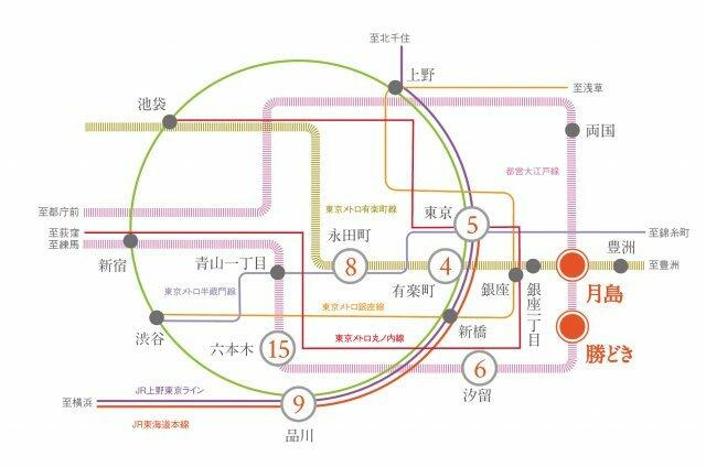 プラウドフラット月島アベニューの間取り