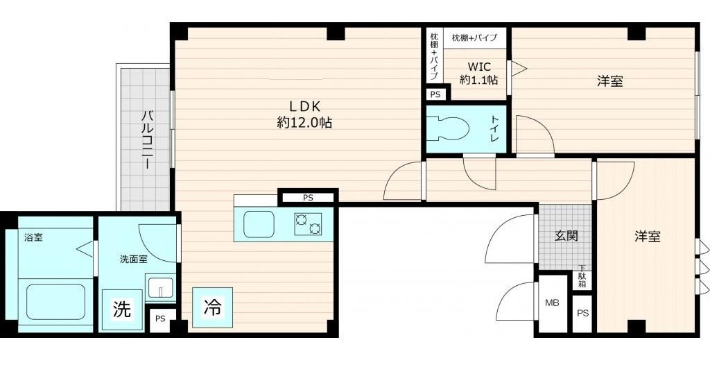 ユアメゾン北千住の間取り|間取りです。