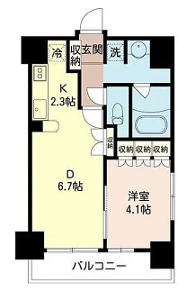 エコロジー大井町レジデンスの間取り|間取りです。