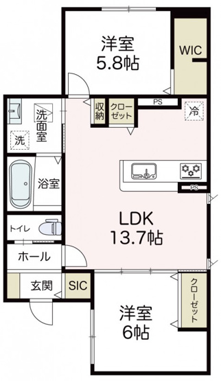 【間取り】 | ピリナ日吉
