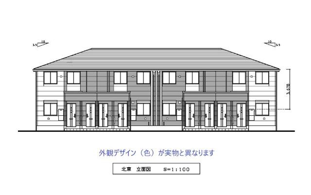 柏市逆井３丁目新築アパート（仮称）の外観|物件の外観です