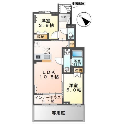 柏市逆井３丁目新築アパート（仮称）の間取り