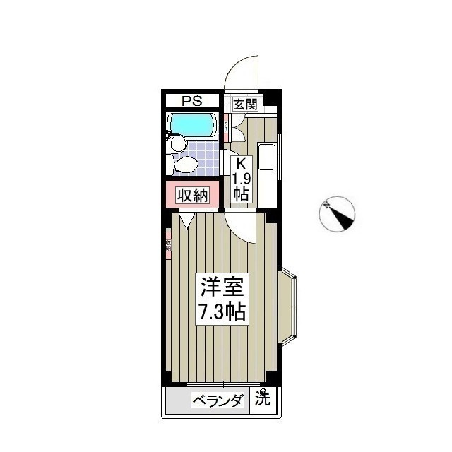 幸コーポの間取り