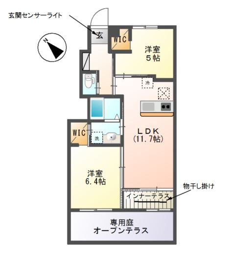 ラ・プリミェール翔の間取り
