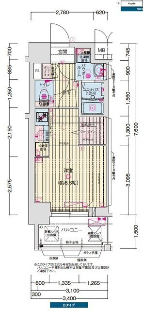 プレサンス名古屋菊井セルカの間取り