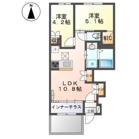 エン　リビングの間取り