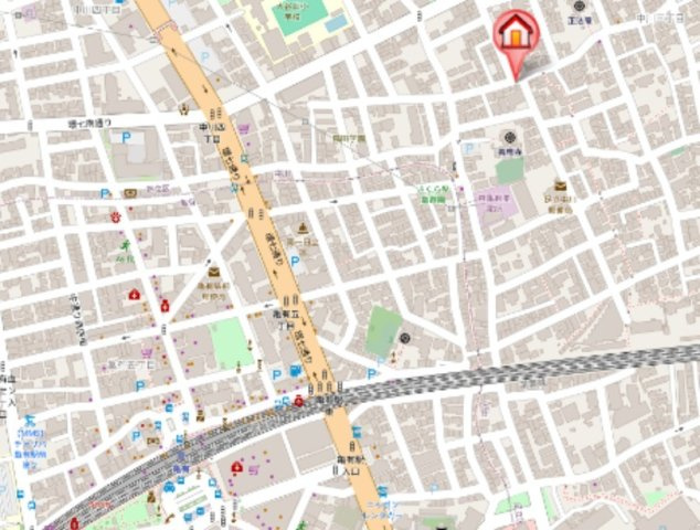 ソレイユBの地図