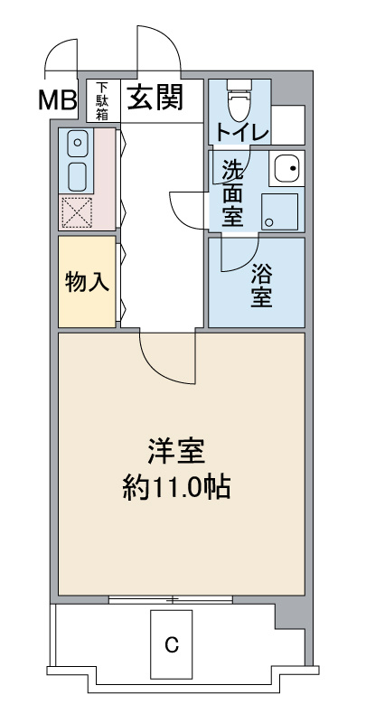 パークヒルズ一社の間取り