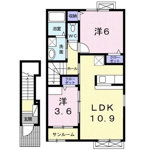 クロッシングⅡＡの間取り
