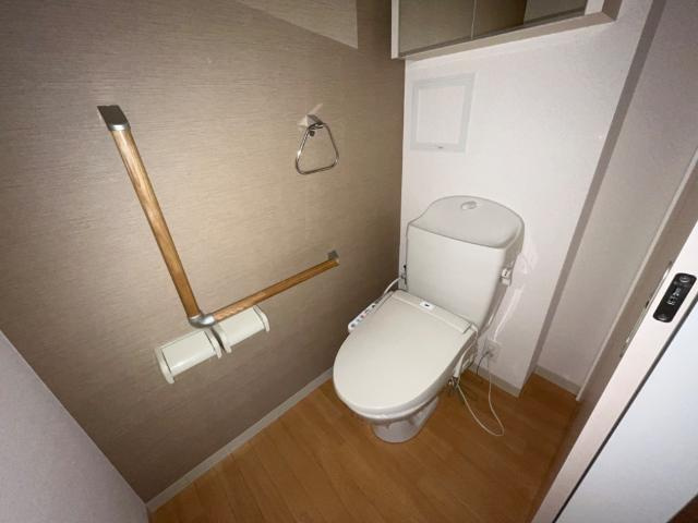 アビターレのトイレ|落ち着いた色調のトイレです