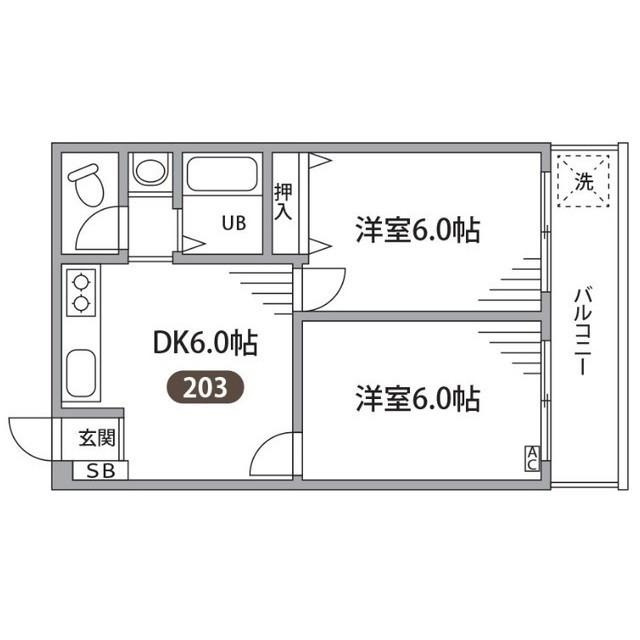 エレガンス仙川の間取り|間取り図